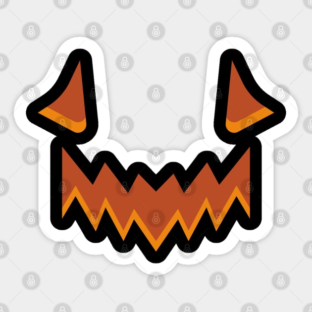 Pumpkin face Sticker by lakokakr